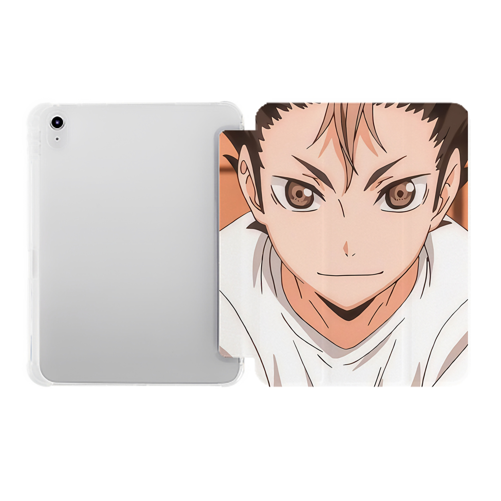 （画像用） ハイキュー!! Haikyu!! IPad ケース ペン収納付き 三つ折りスタンド PUレザー×シリコン 対応機種9.5/10.5/10.9インチ